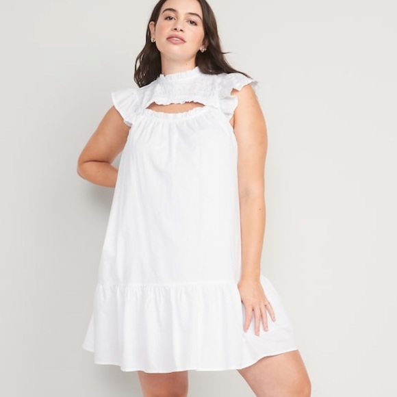 woman’s swing white dress - Picture 3 of 4